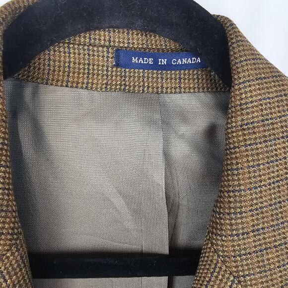 Vintage Y2K Ralph Ralph Lauren Wool Blazer 44R Made in Canada Dillard’s - Picture 2 of 6